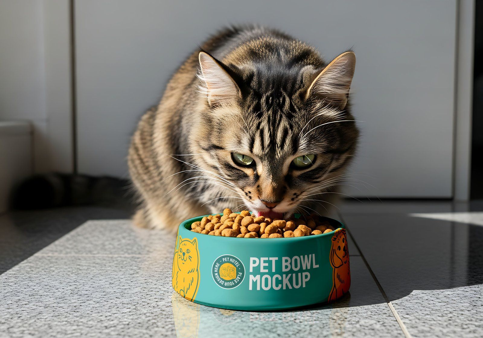 Pet Hotel Frame Mockup – Realistic PSD Template for Wall Art & Branding