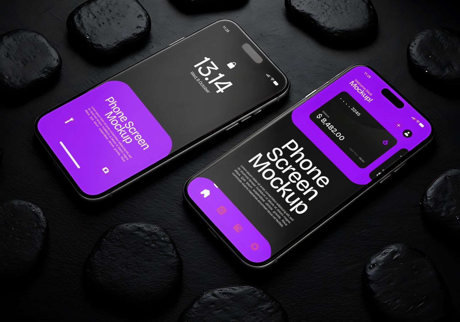 Stone Devices Mockup Bundle – 20 PSD Templates for Tech & UI Presentation Design