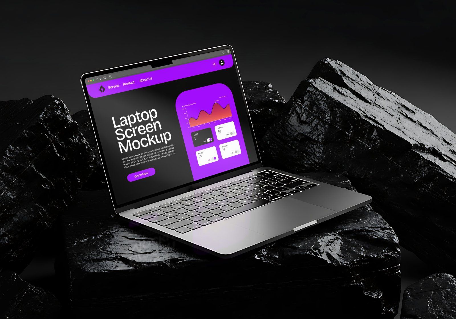 Stone Devices Mockup Bundle – 20 PSD Templates for Tech & UI Presentation Design