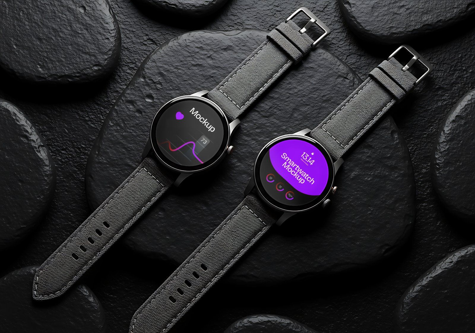 Stone Devices Mockup Bundle – 20 PSD Templates for Tech & UI Presentation Design