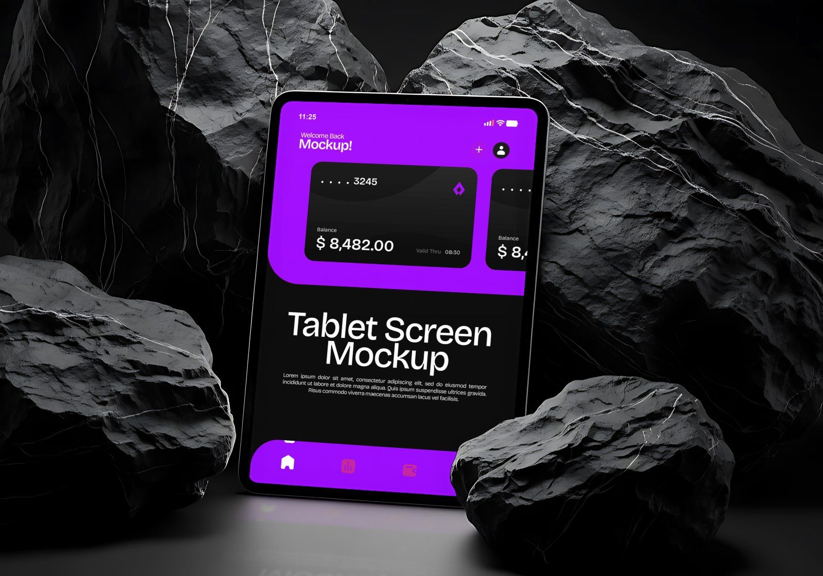 Stone Devices Mockup Bundle – 20 PSD Templates for Tech & UI Presentation Design