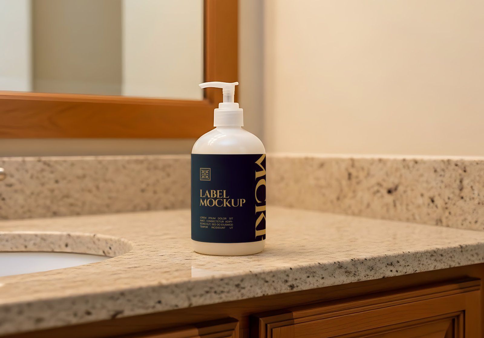 Premium Branding Blue Hotel Mockup V2