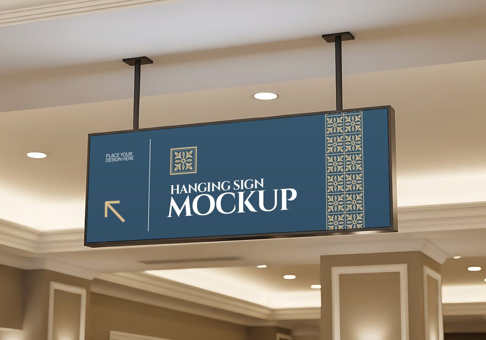 Premium Branding Blue Hotel Mockup V2