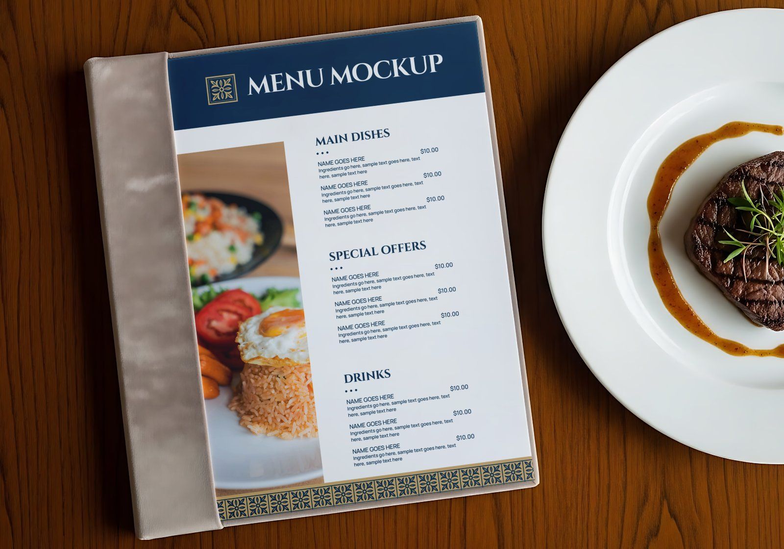 Premium Branding Blue Hotel Mockup V2