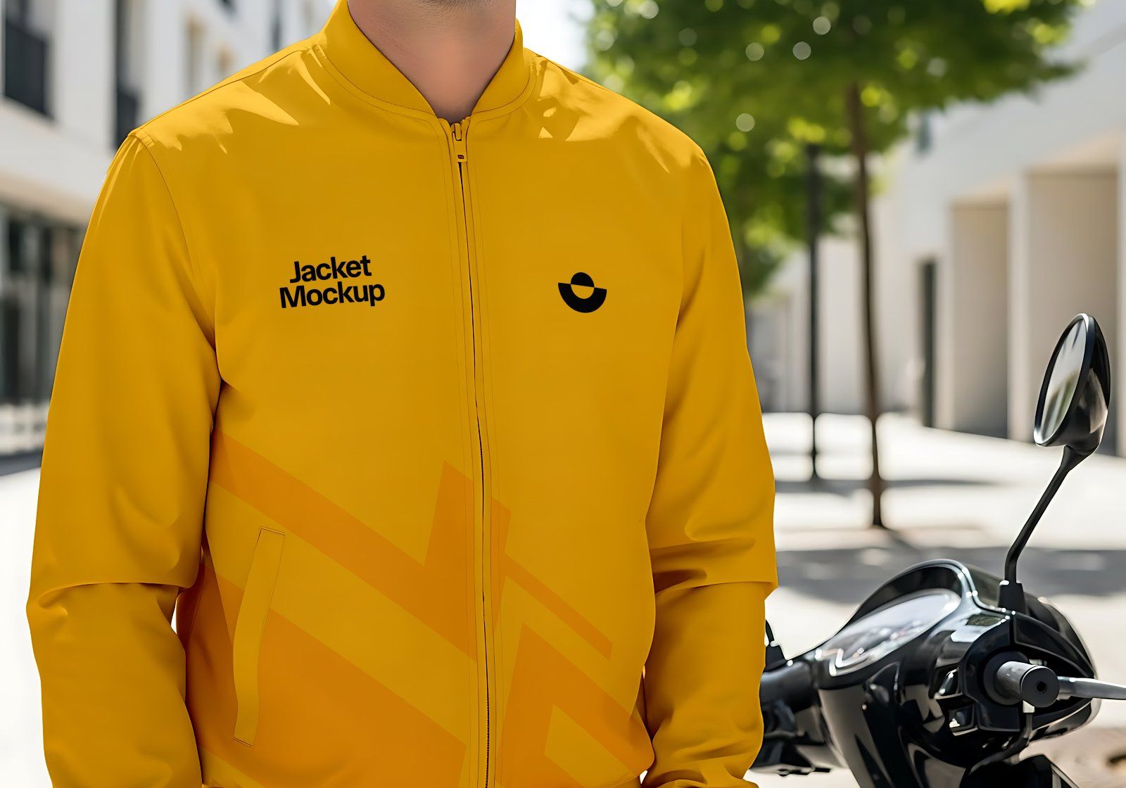 Premium Motorcycle Taxi Online Mockup