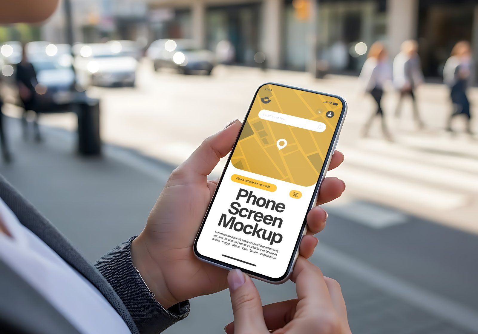 Premium Motorcycle Taxi Online Mockup