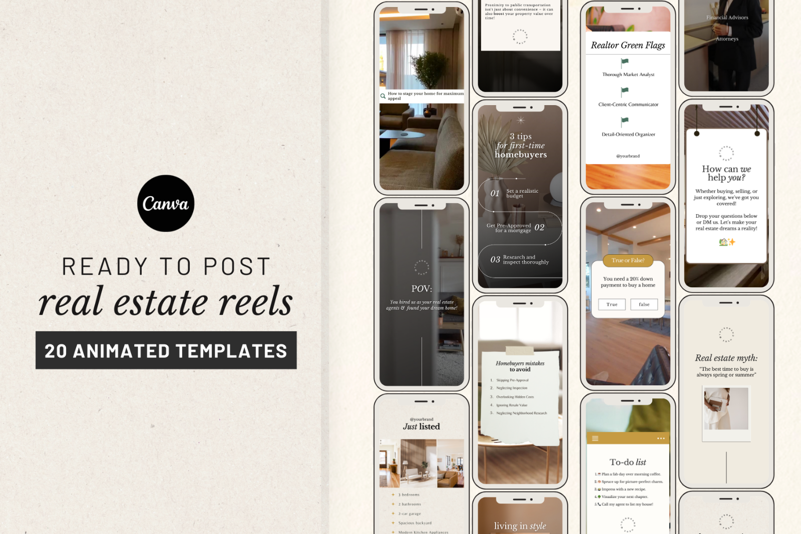 Real Estate Instagram Reels Templates