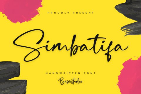 Simbatifa Handwiting Font