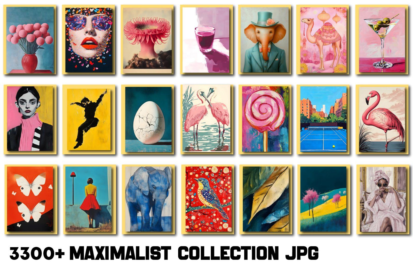 Maximalist Wall Art Collection Entire Shop Sale, Bundle Wall Art, Aesthetic wall posters, Wall Art,
