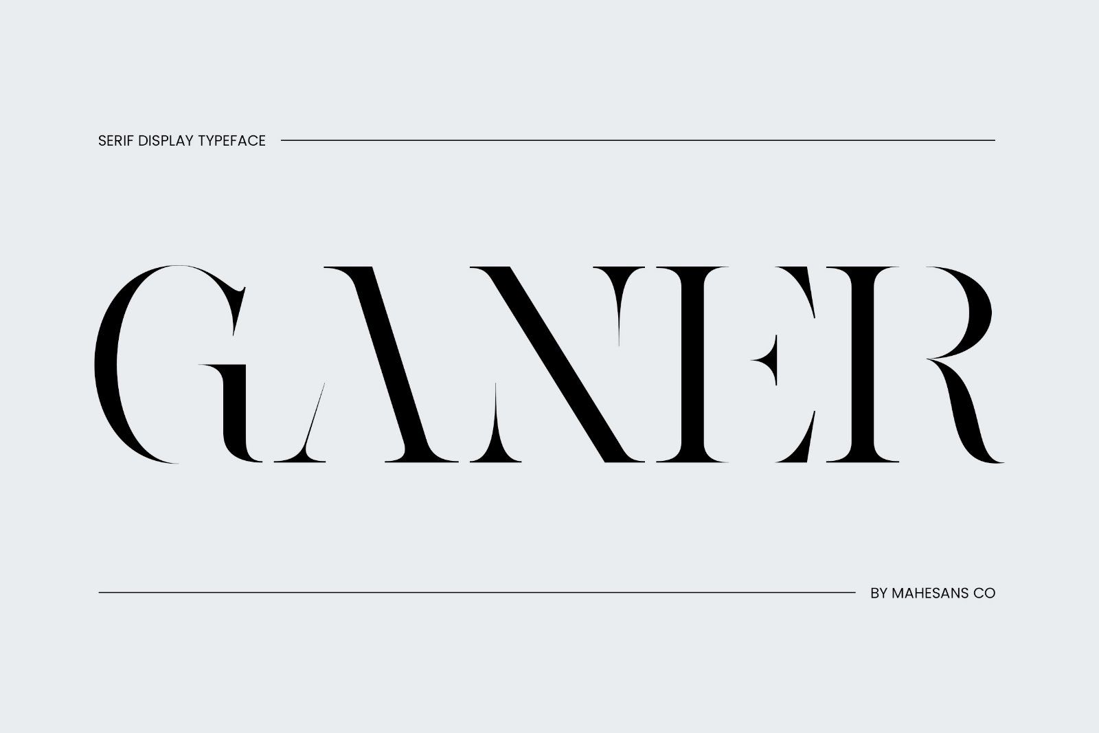 Ganer | Serif Display Font