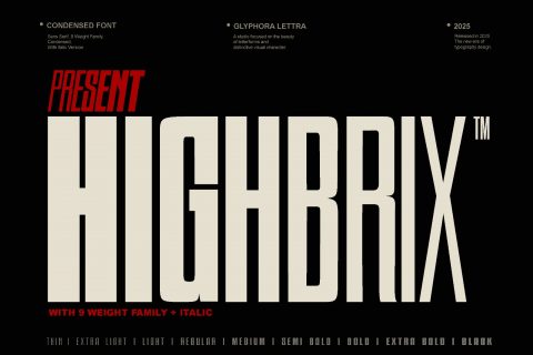 Highbrix - Family Condensed Sans
