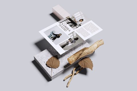 Flyer Mockup – A4 Hanging Clip Horizontal (4 Objects)