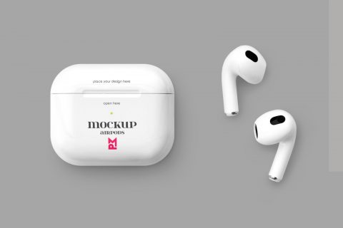 AirPods 3 Mockup free download