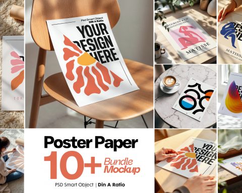 Poster Mockup Bundle: Din A Ratio PSD Template