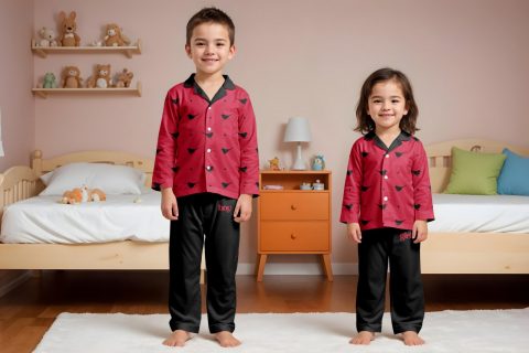Kids Pajamas Mockup psd file