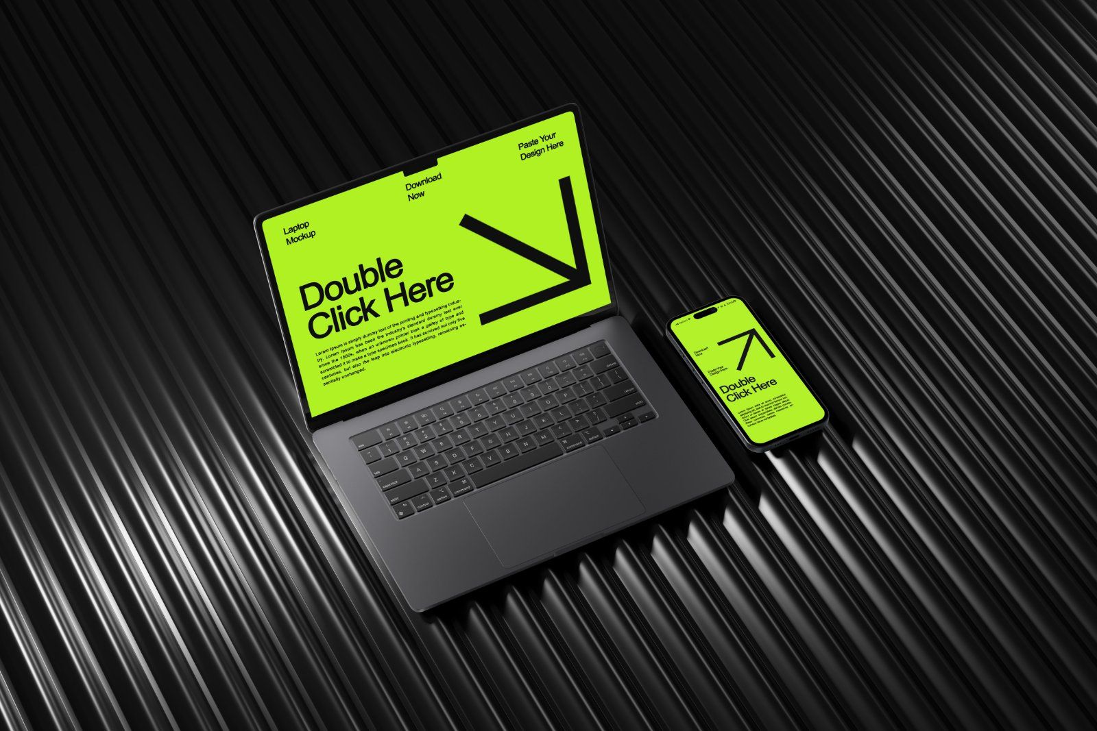 Laptop And Phone Mockup