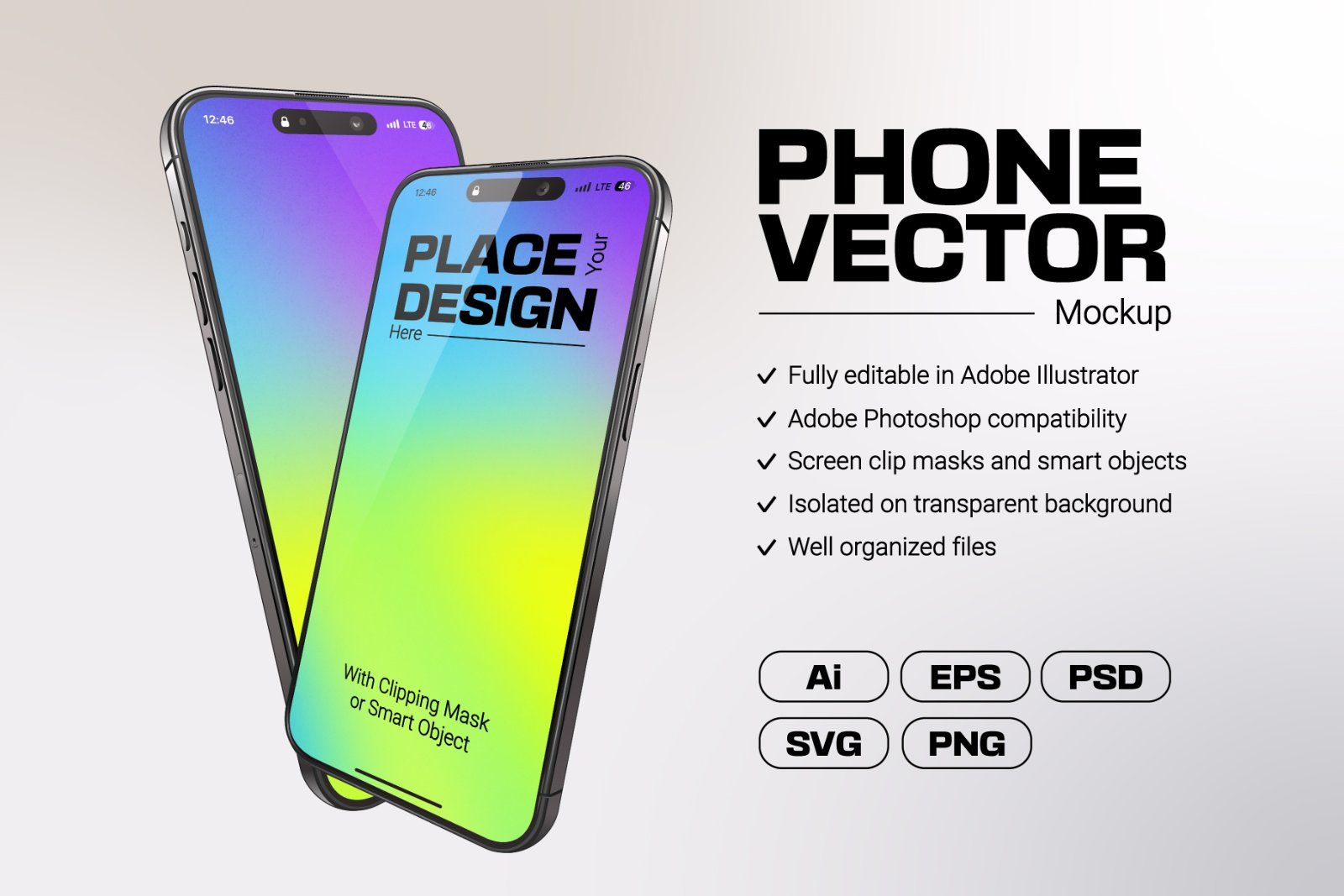 Phone Vector Mockup