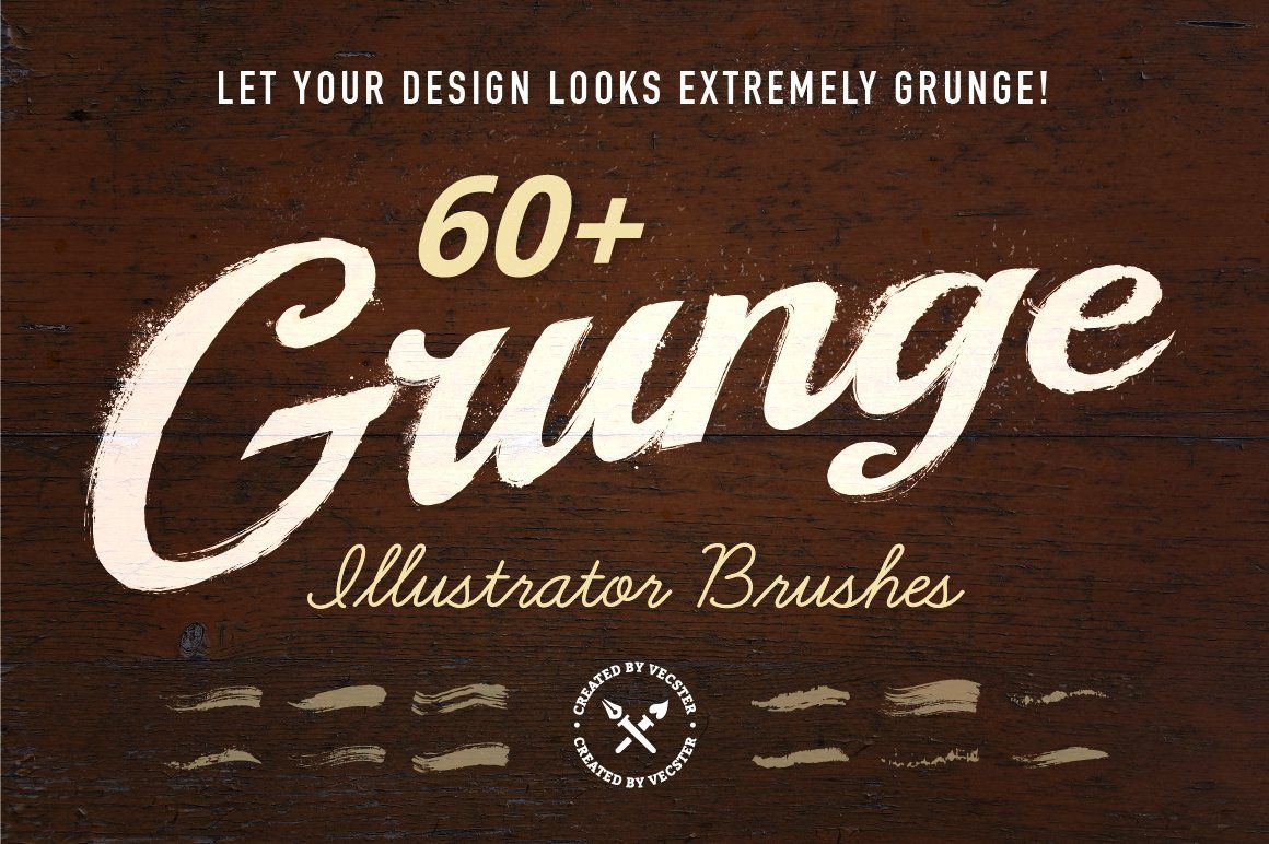 60+ Grunge Brushes for Adobe Illustrator