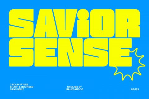 Savior - 2 Styles Bold Sans Serif