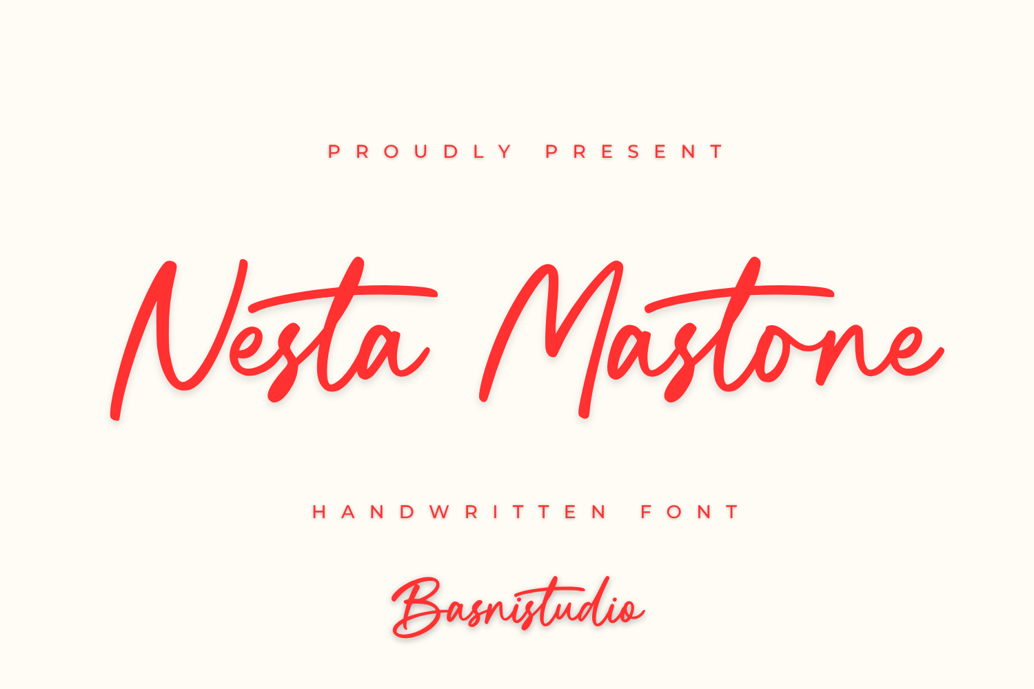 Nesta Mastone Handwriting Font
