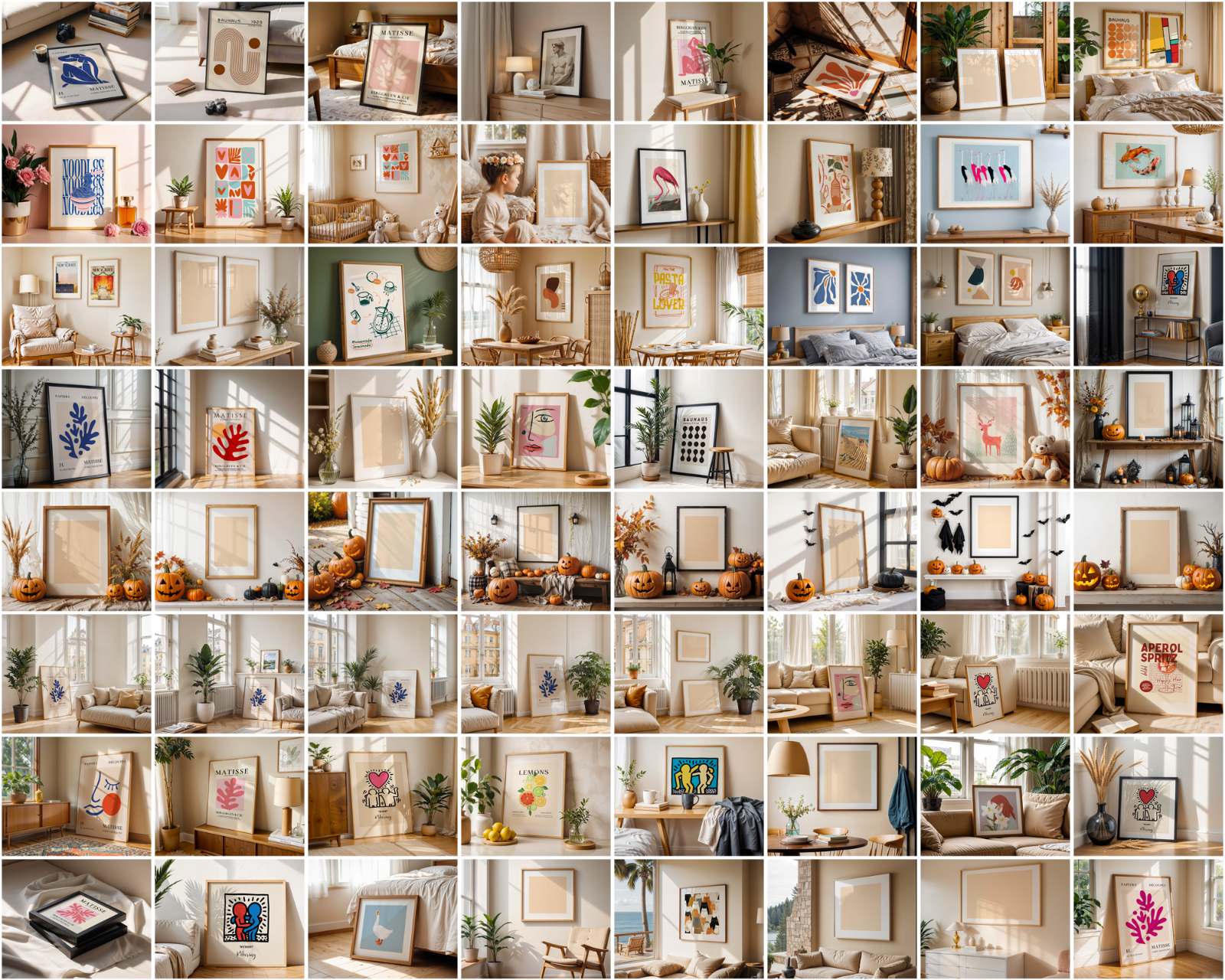 200+ Frames Mockup PSD Bundle: Wall Art Mockups for Designers