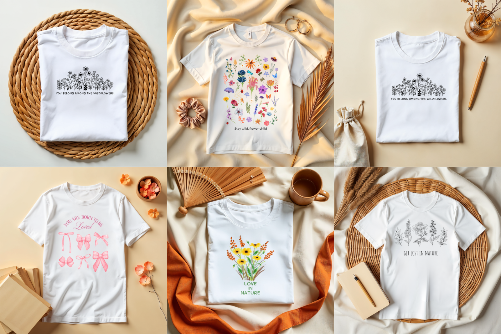 T-Shirt Mockup Bundle Canva Editable