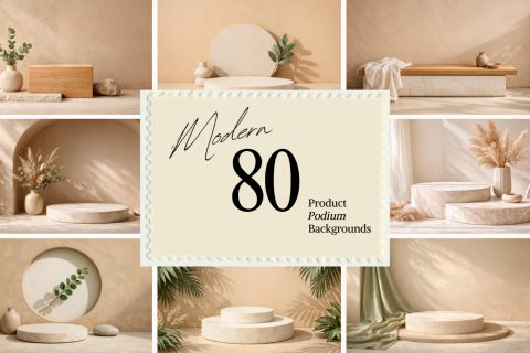 80 Podium Product Backgrounds