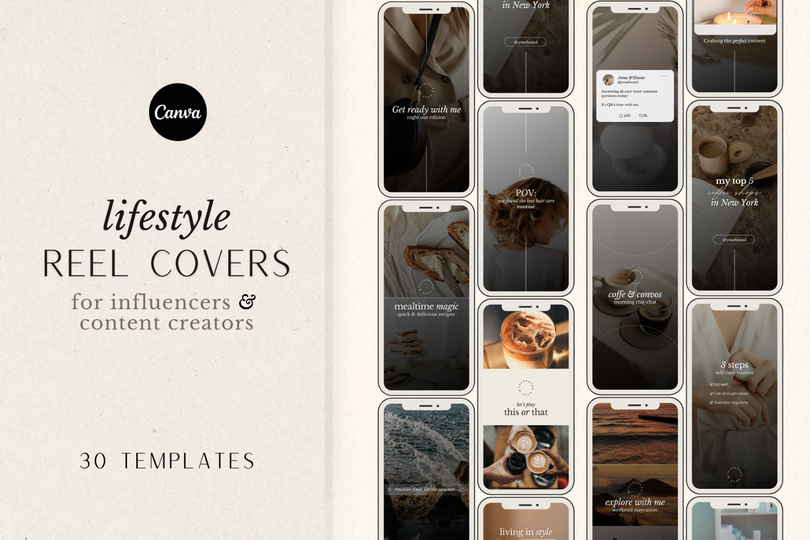 Instagram Reel Cover Templates Canva
