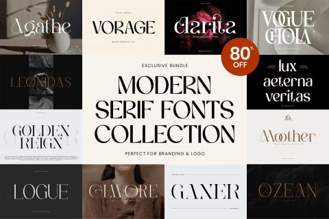 Modern Serif Fonts Bundle Collection
