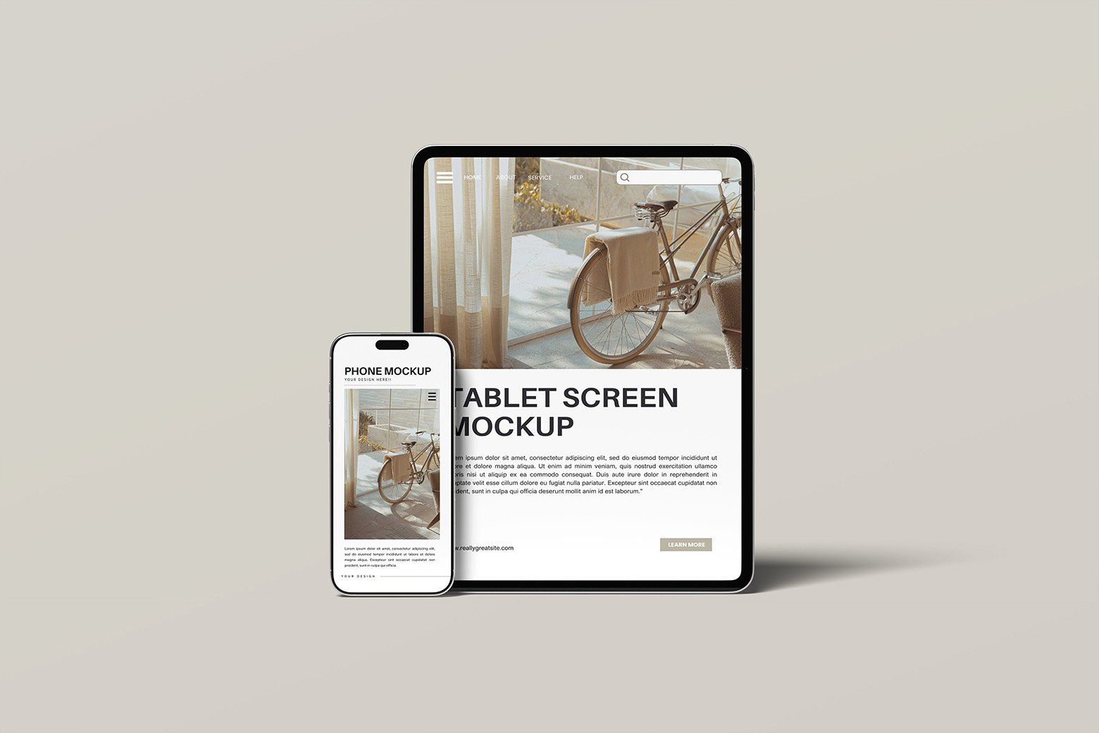 Tablet and Phone Mockup