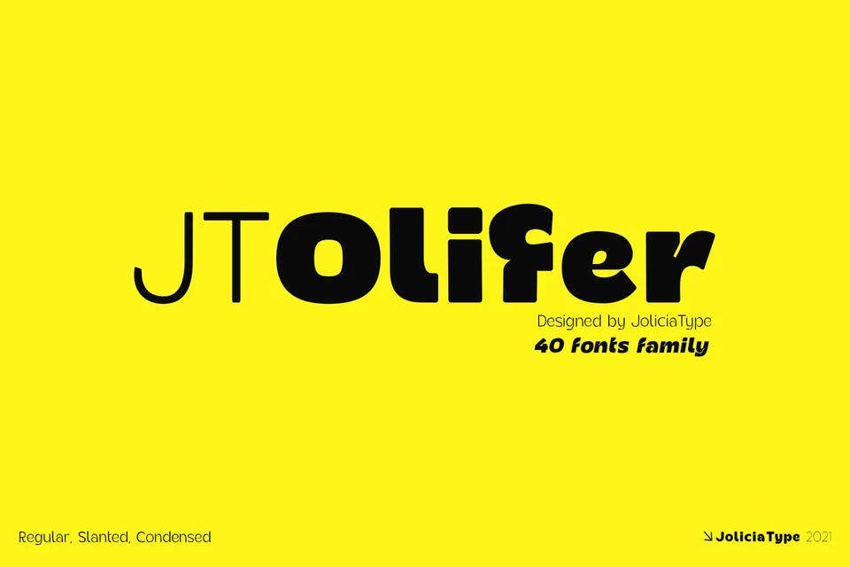 JT Olifer | 40 Font Family