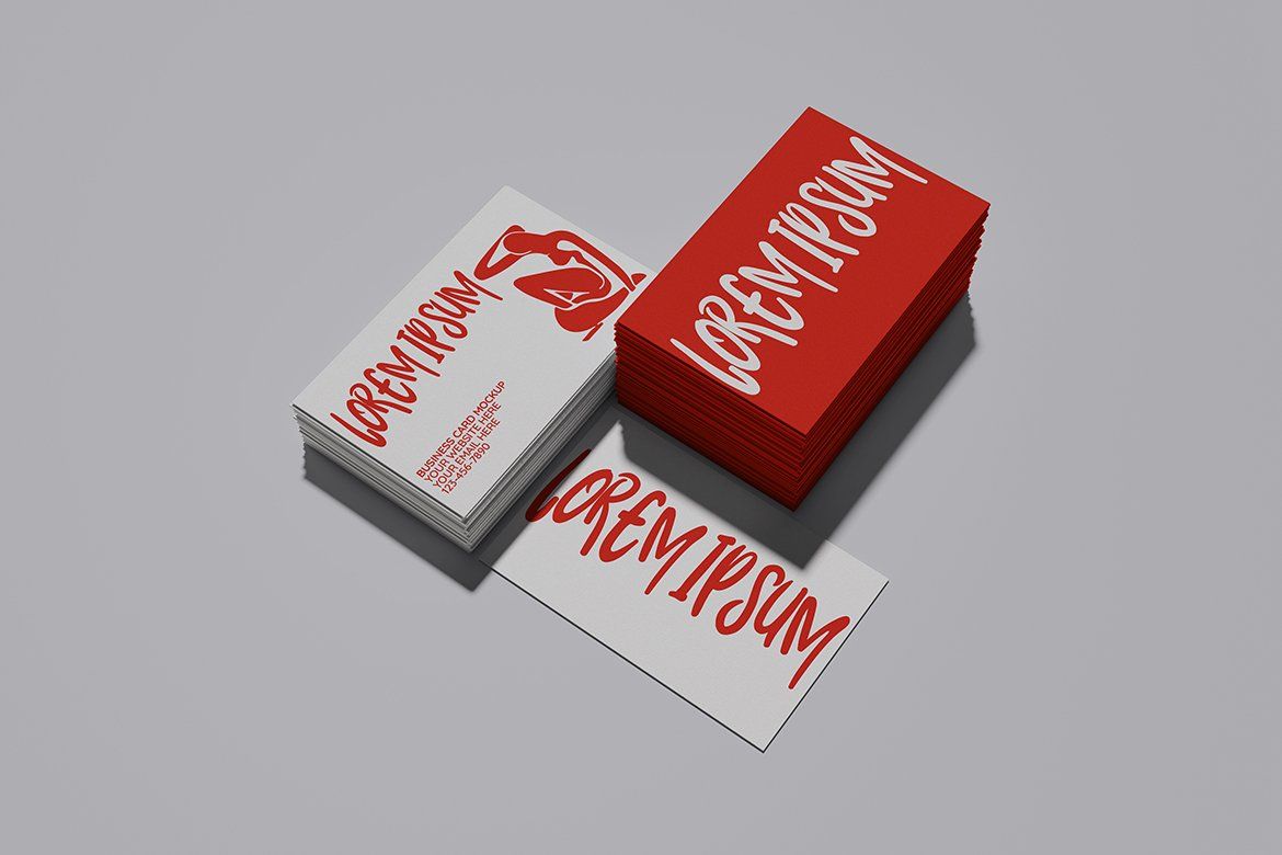 Business Card Mockups (4 Objects)