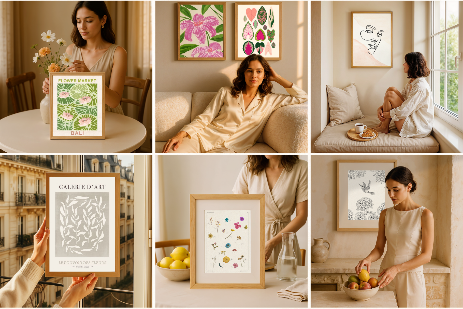 50 Frame Mockups for Canva