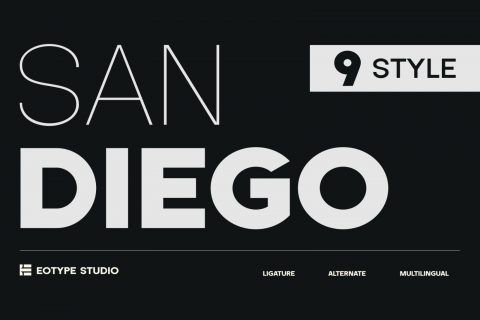 Sand Diego Family Font