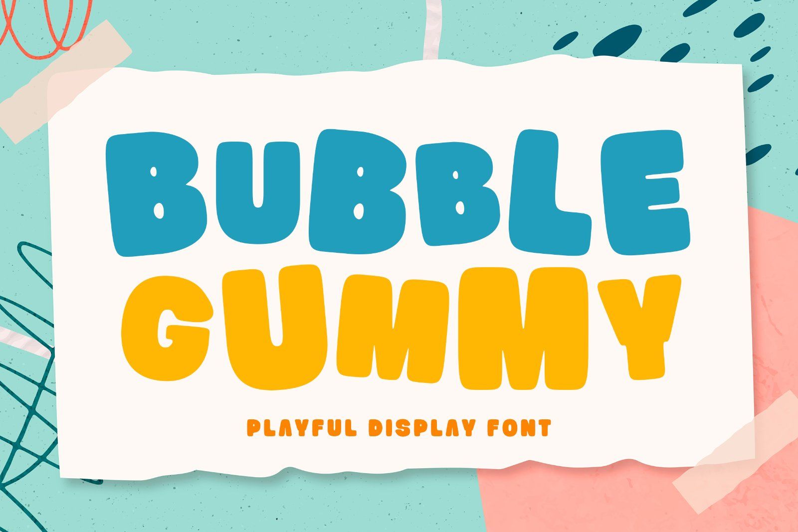 Bubble Gummy | Playful Display Font
