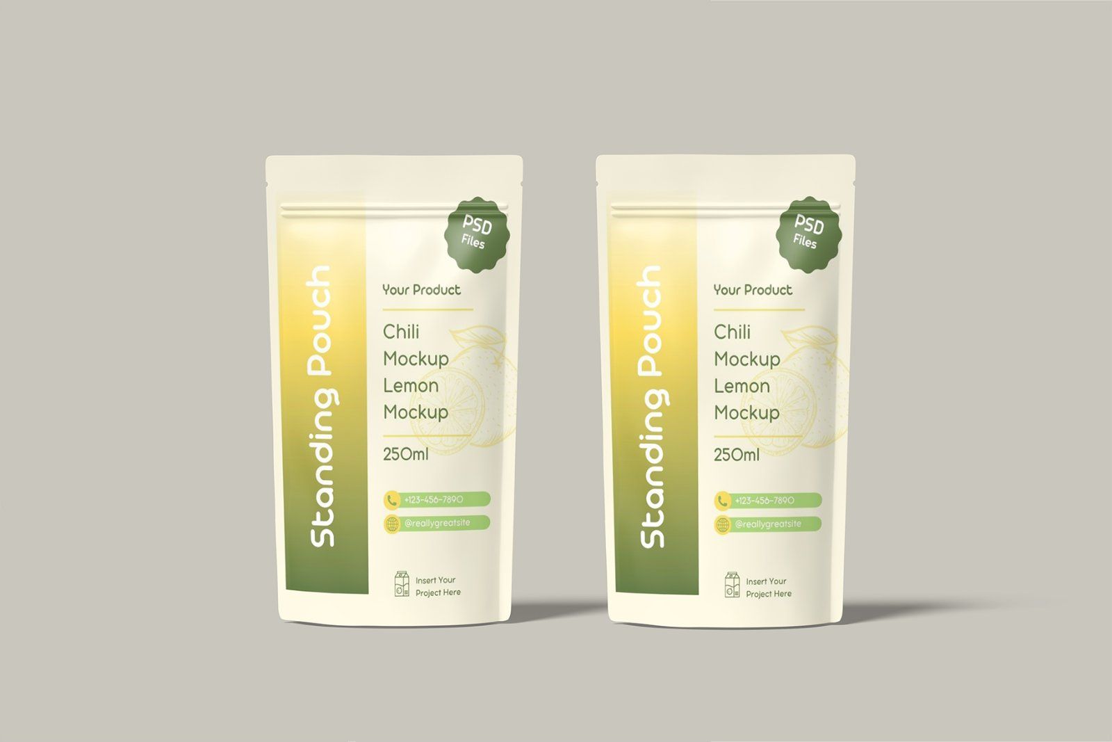 Standing Pouch Mockup