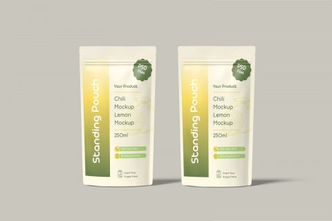 Standing Pouch Mockup