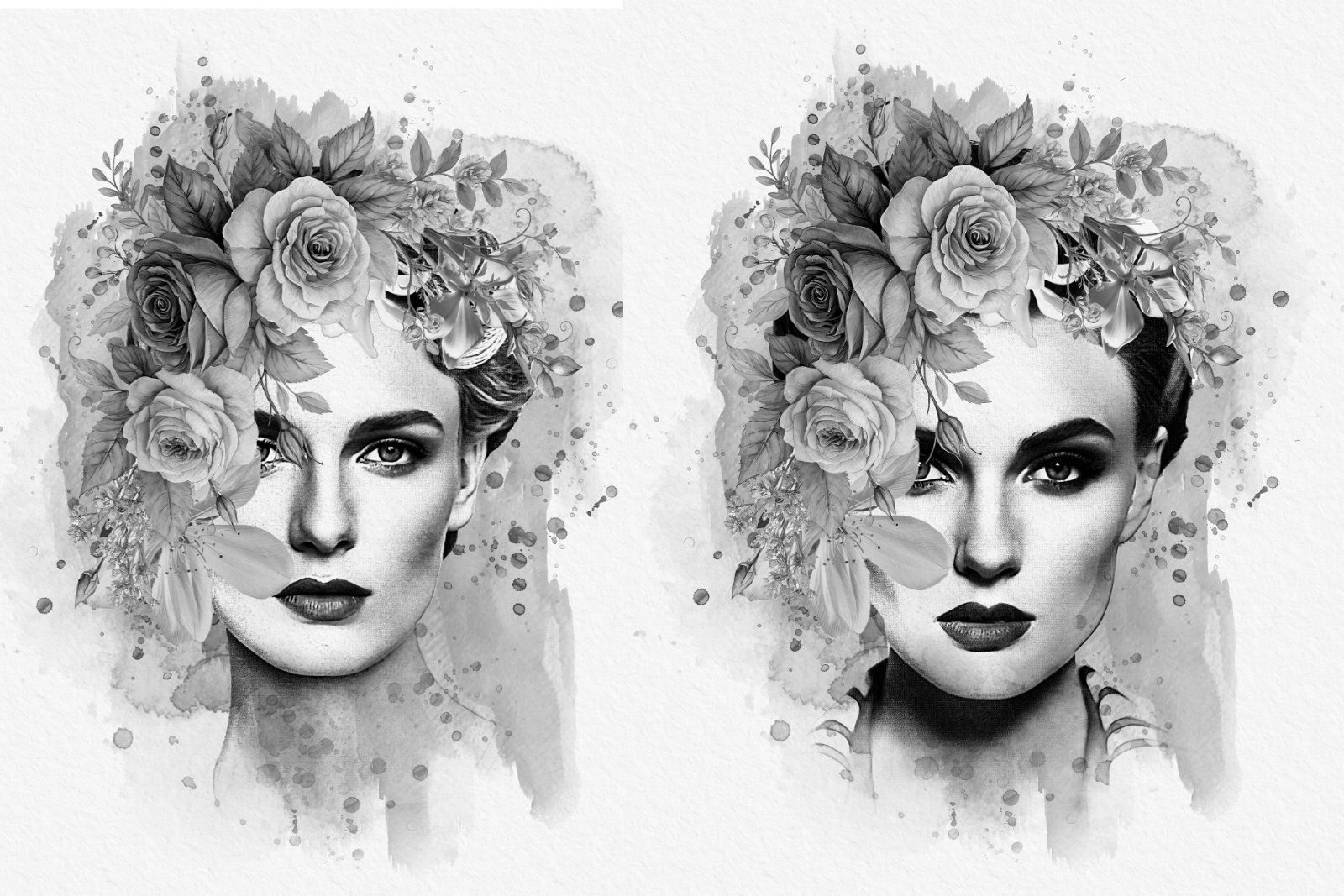 Flower Decoration Photo Template