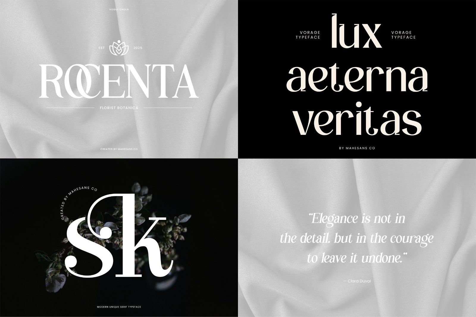 Modern Serif Fonts Bundle Collection