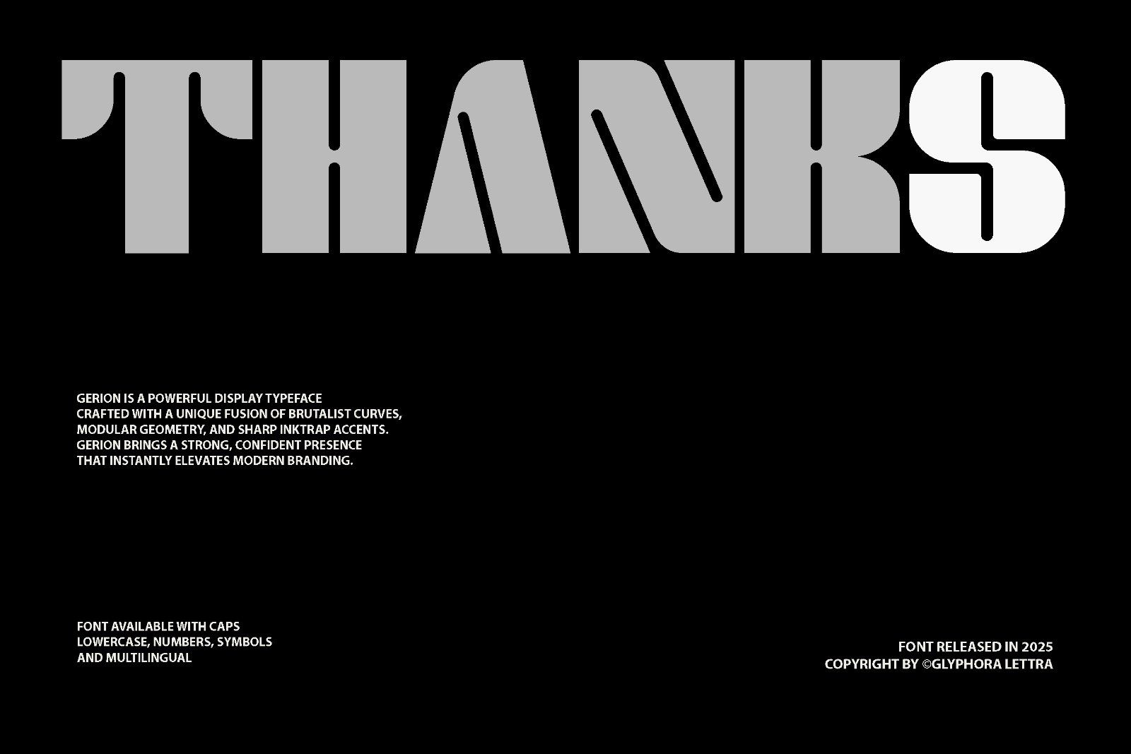 Gerixo - Bold Display Sans Serif