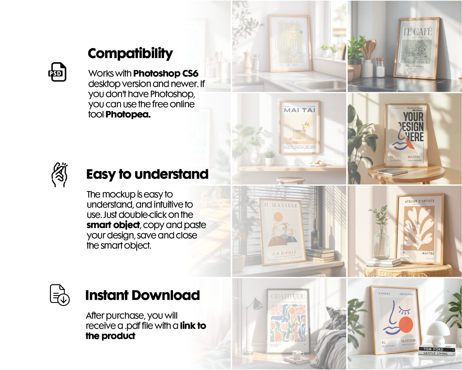 300+ Frames Mockup PSD Bundle Set