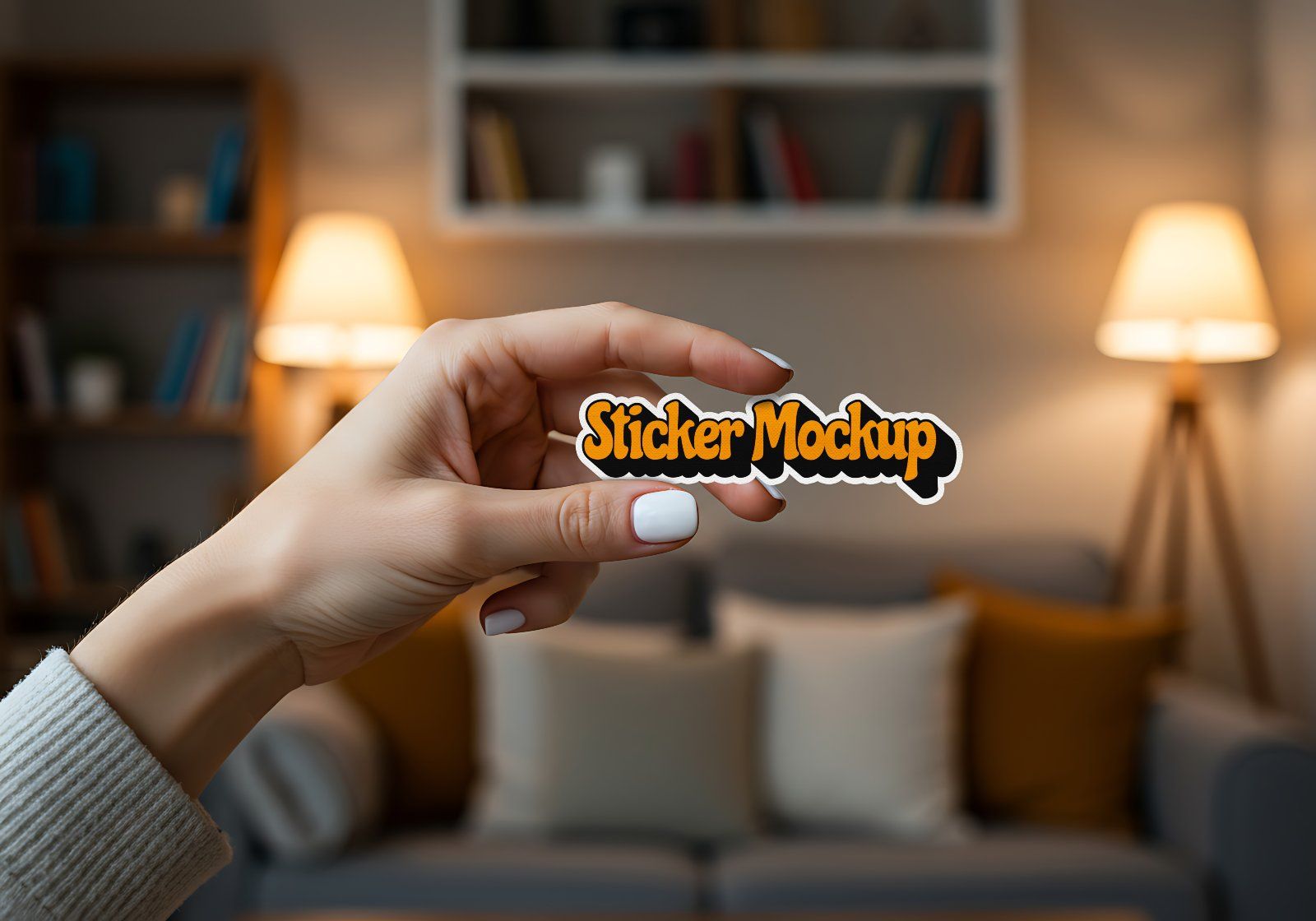 20 Premium Sticker Mockup Collection