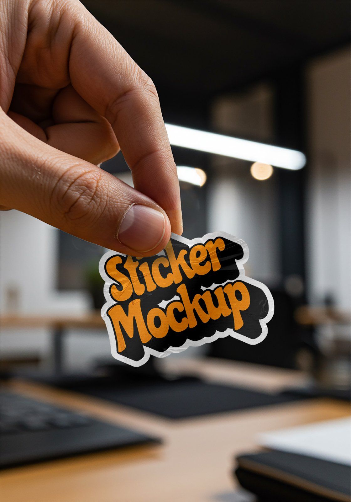 20 Premium Sticker Mockup Collection