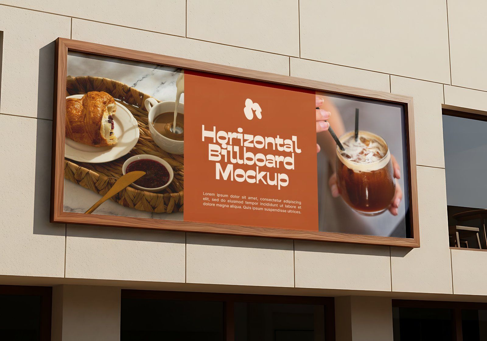 Premium Branding Brown Cafe Mockup