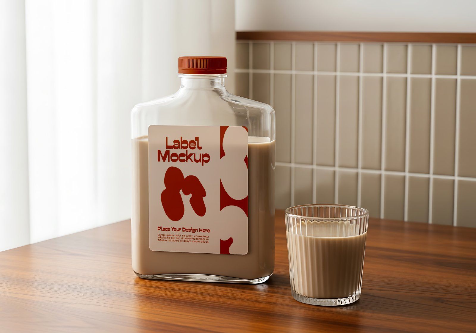 Premium Branding Brown Cafe Mockup