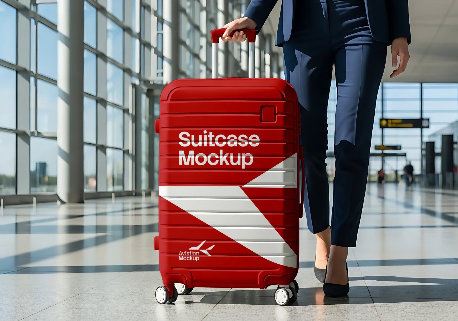 Premium Branding Aviation Mockup