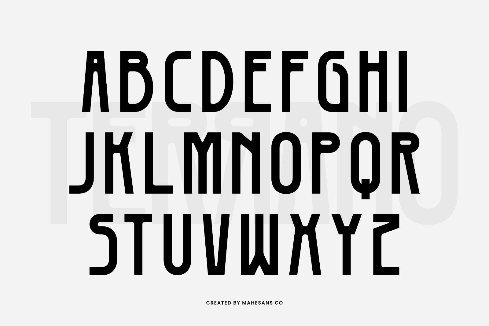 Terrano - Display Sans Serif Font