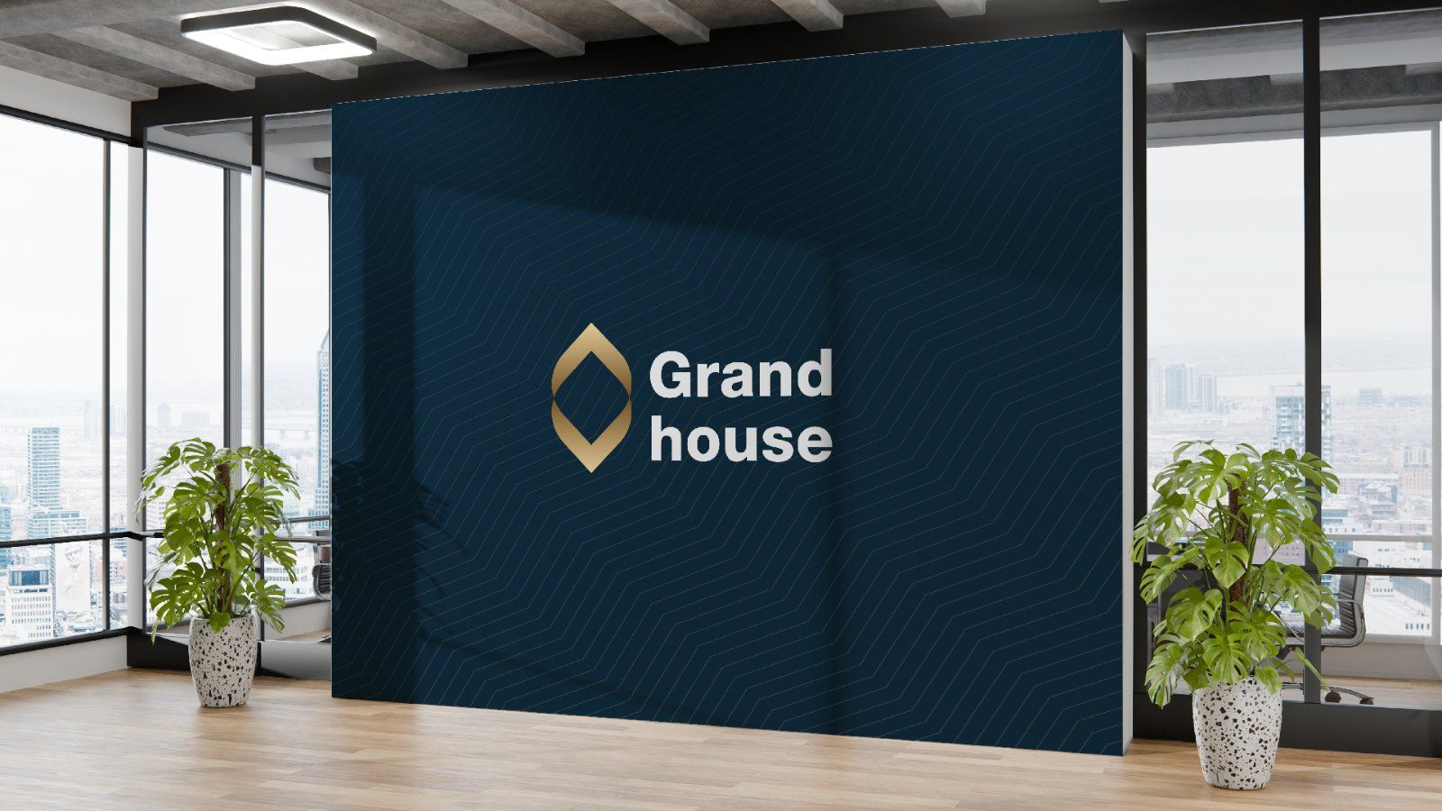 Logo and guideline set for construction company