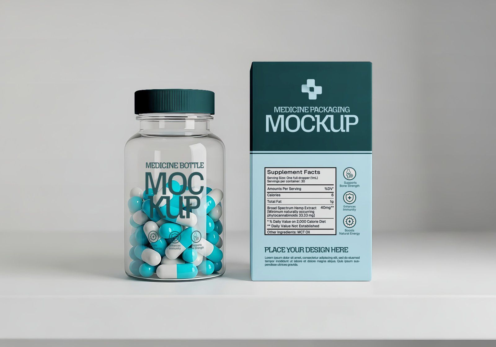 Pharmacy & Medical Branding Mockup Bundle – 16 High Quality PSD Templates for Professional Healthcar