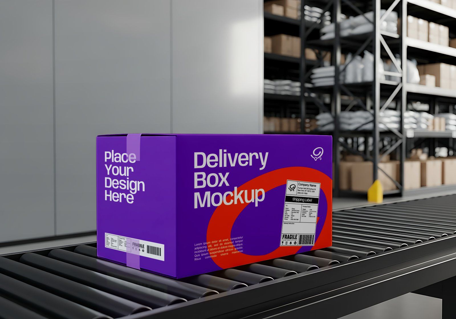 Premium E Commerce Warehouse Mockup
